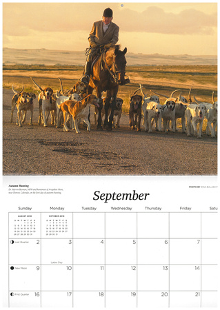 2018 North American Foxhunting Calendar (September)